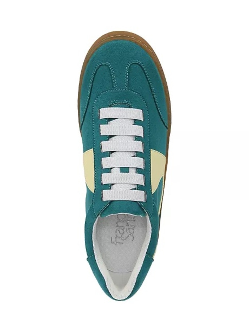 Franco Sarto Teal Suede ponti sneakers NWT - Picture 5 of 6